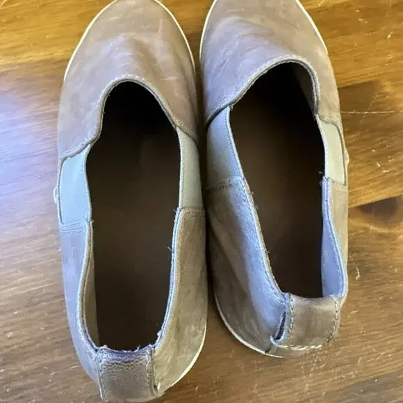 Frye Melanie Slip On Flats 8 M Bootie Shoe Leather Comfort Minimalist Neutral - Picture 9 of 10